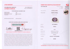 No Heat Purple Spinel (3.57 cts)