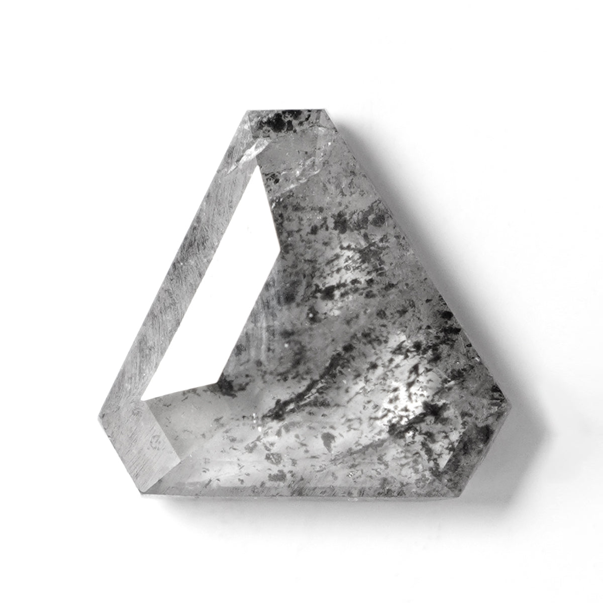 Triangle Shaped Grey Salt & Pepper Diamond (0.86 cts)