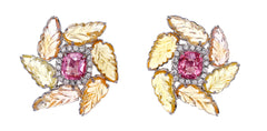 Blossom Glow Spinel Sapphire Earrings