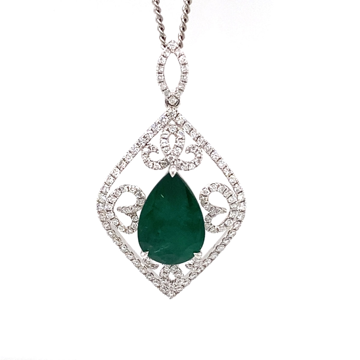Emerald Grace Teardrop Pendant