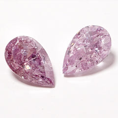 Natural Fancy Intense Pink Purple Diamond Pair (1.01, 1.01 cts)