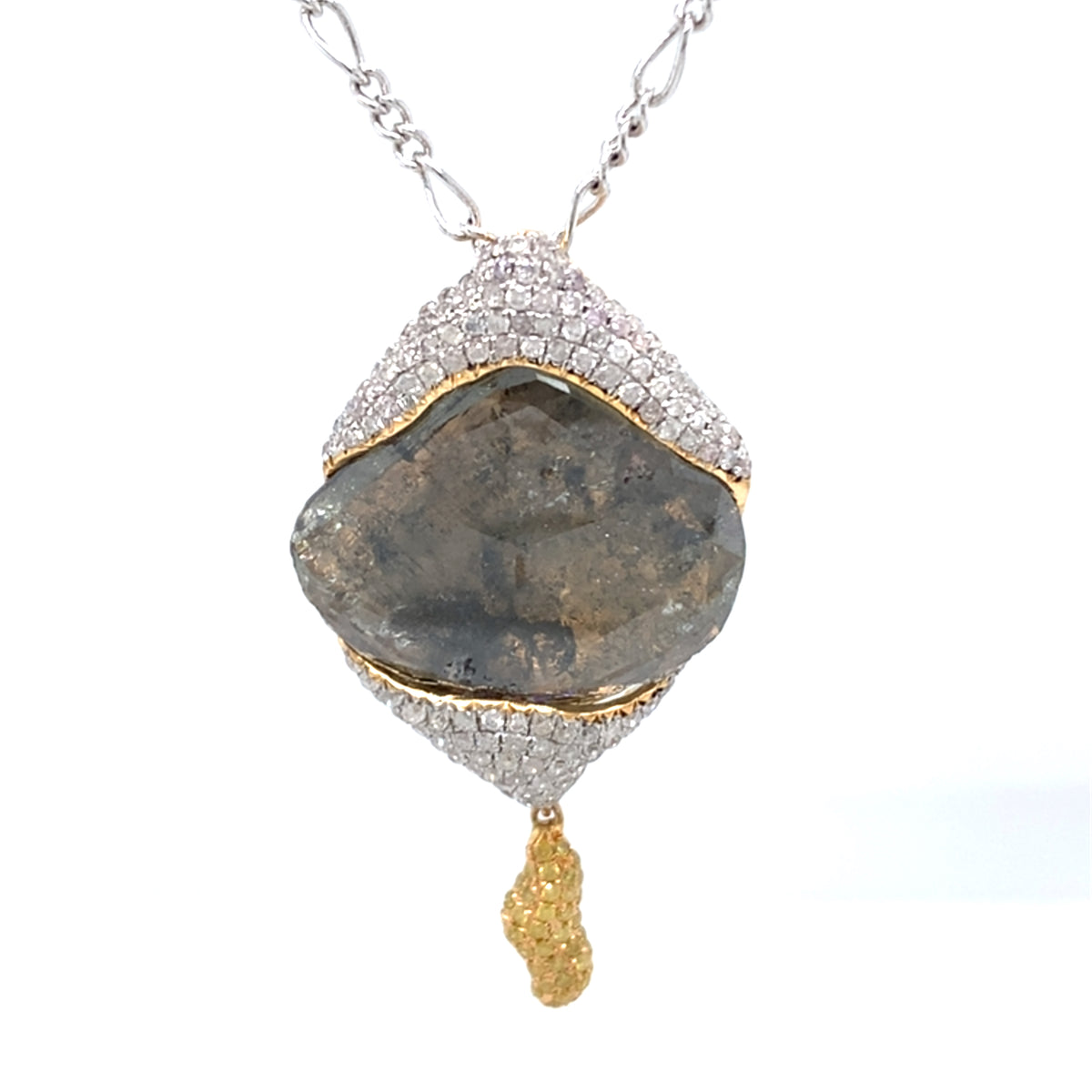 Raw Radiance Diamond Pendant