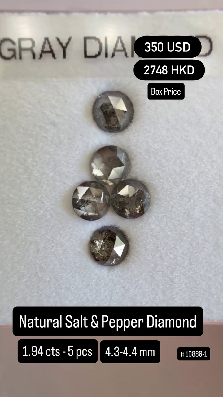 Natural Salt & Pepper Diamond Deal (1.94 cts)