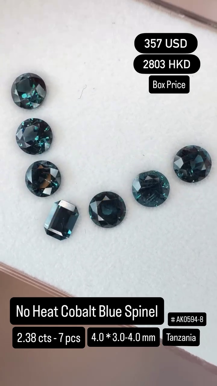 No Heat Cobalt Blue Spinel Deal (2.38 cts)