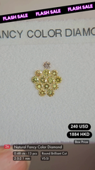 Natural Fancy Color Diamond Deal (0.48 cts)