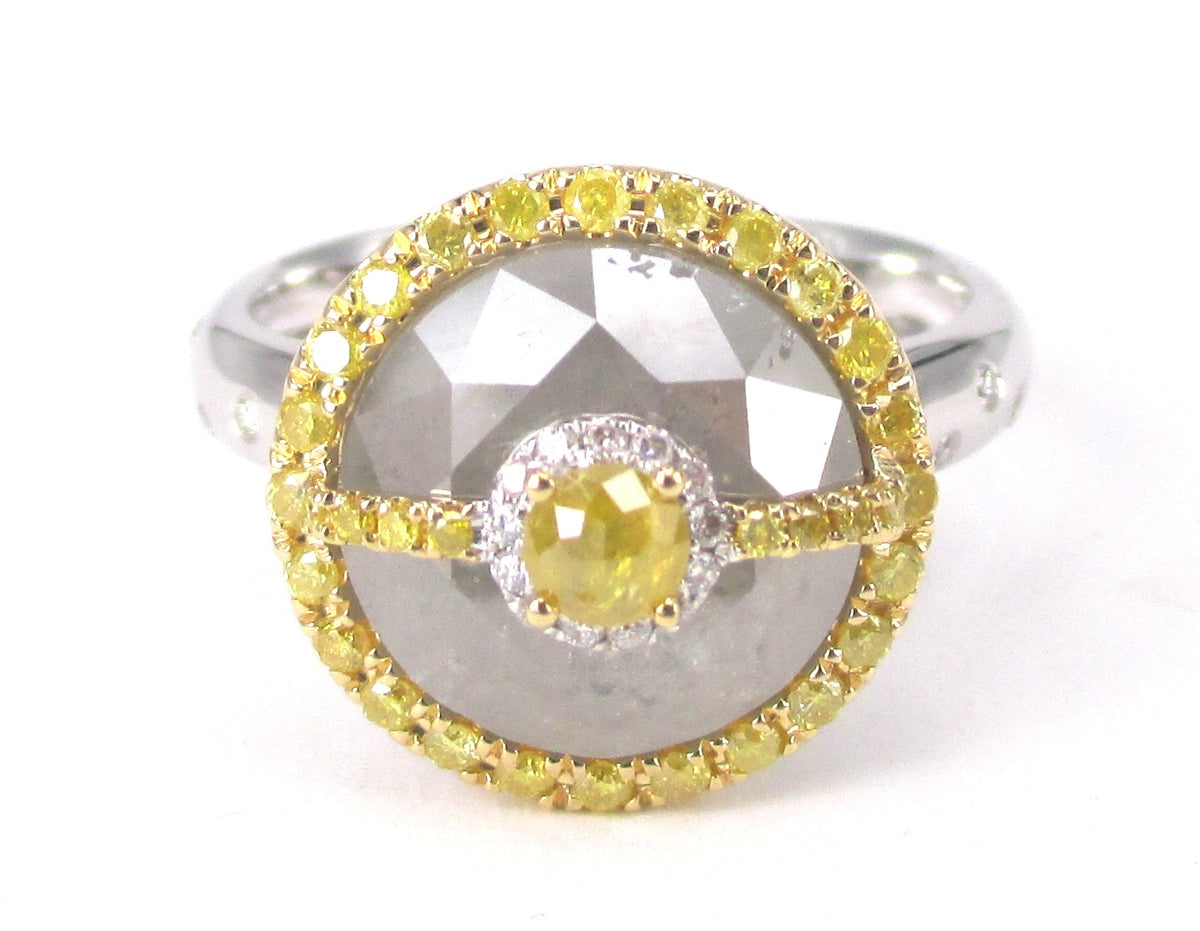 Sun & Moon Diamond Ring
